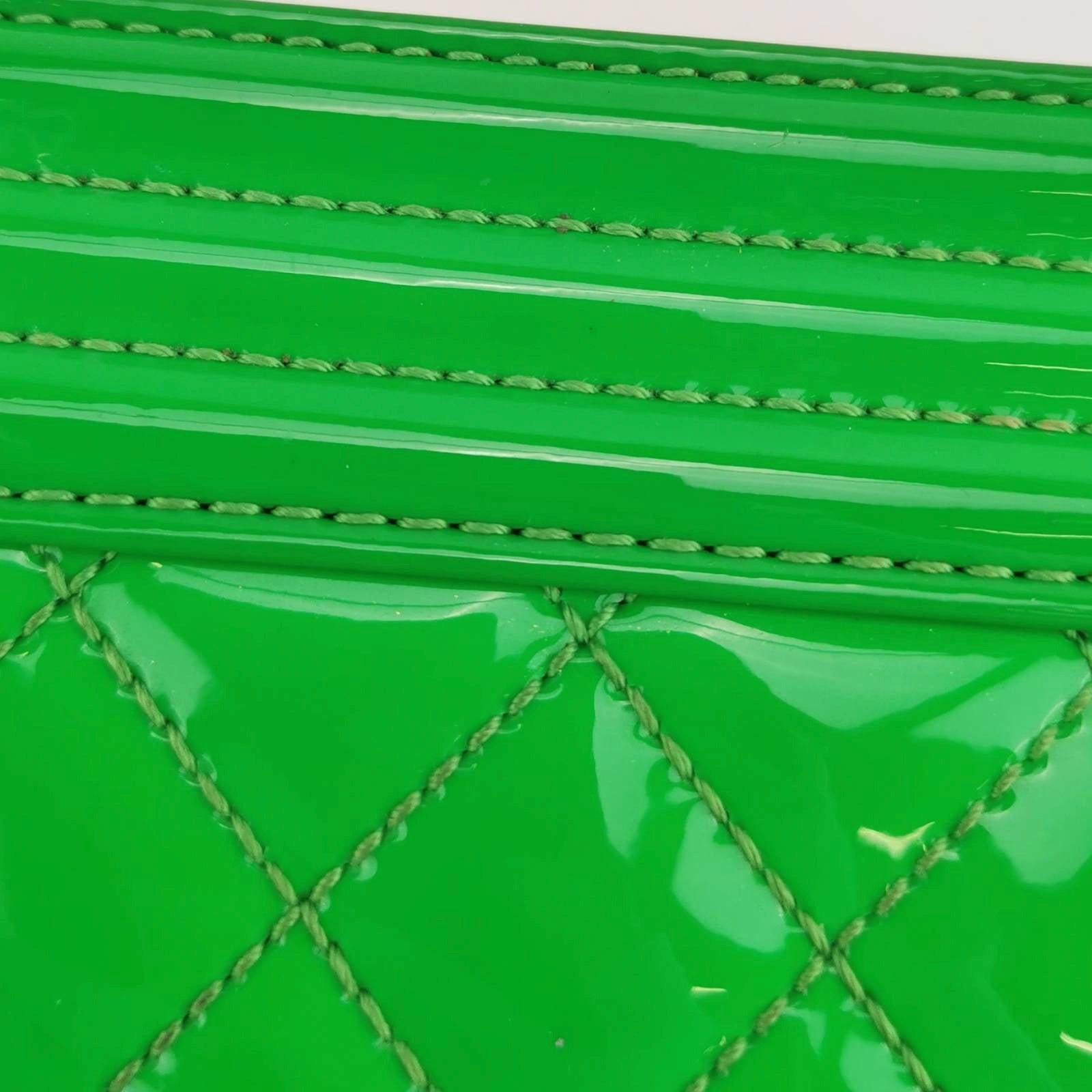 Chanel Le Boy 2016 Small Green Patent Leather Bag 7