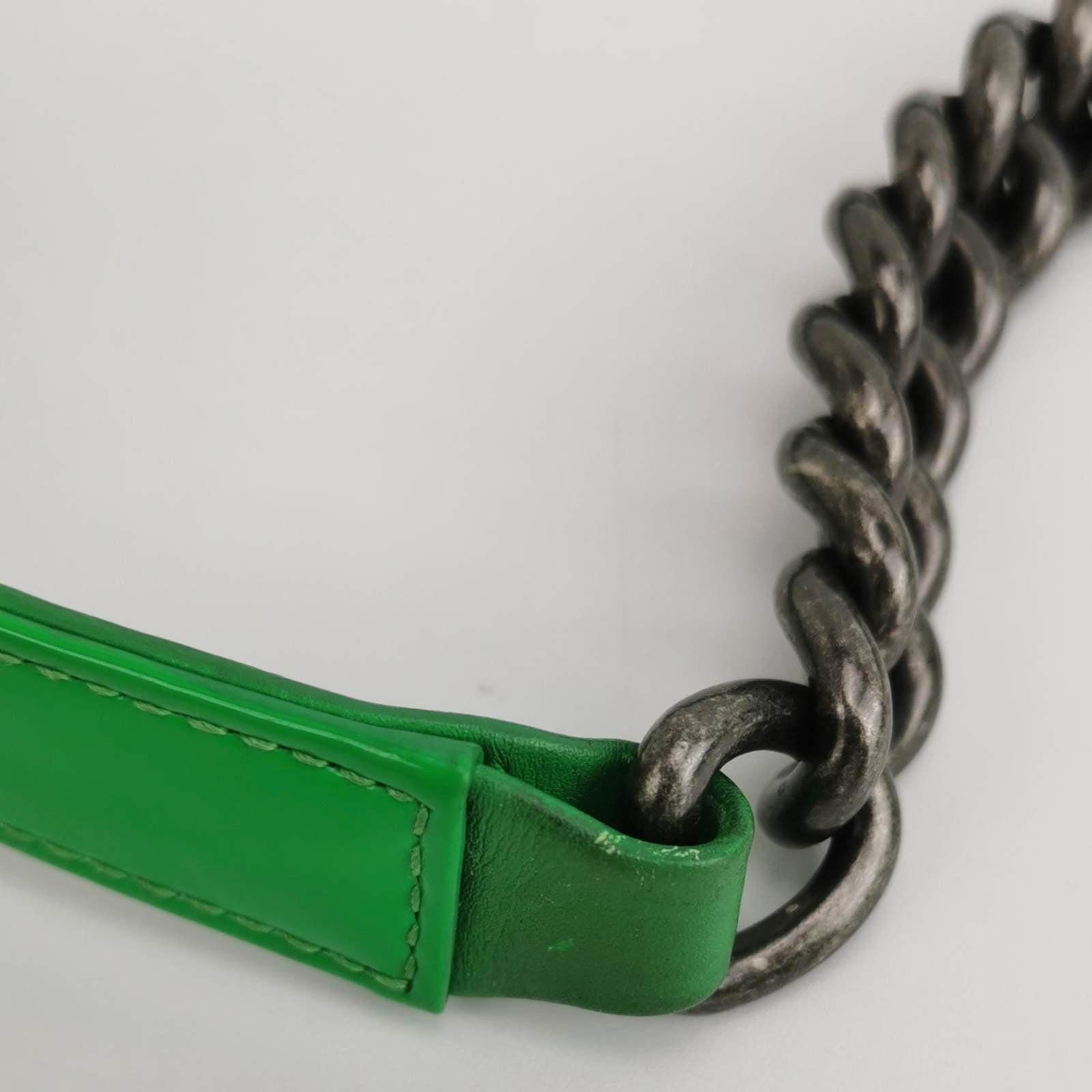 Chanel Le Boy 2016 Small Green Patent Leather Bag 11