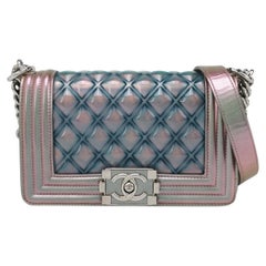 Chanel Le Boy Small Mermaid Multicolor Patent Leather Bag 2018-2019