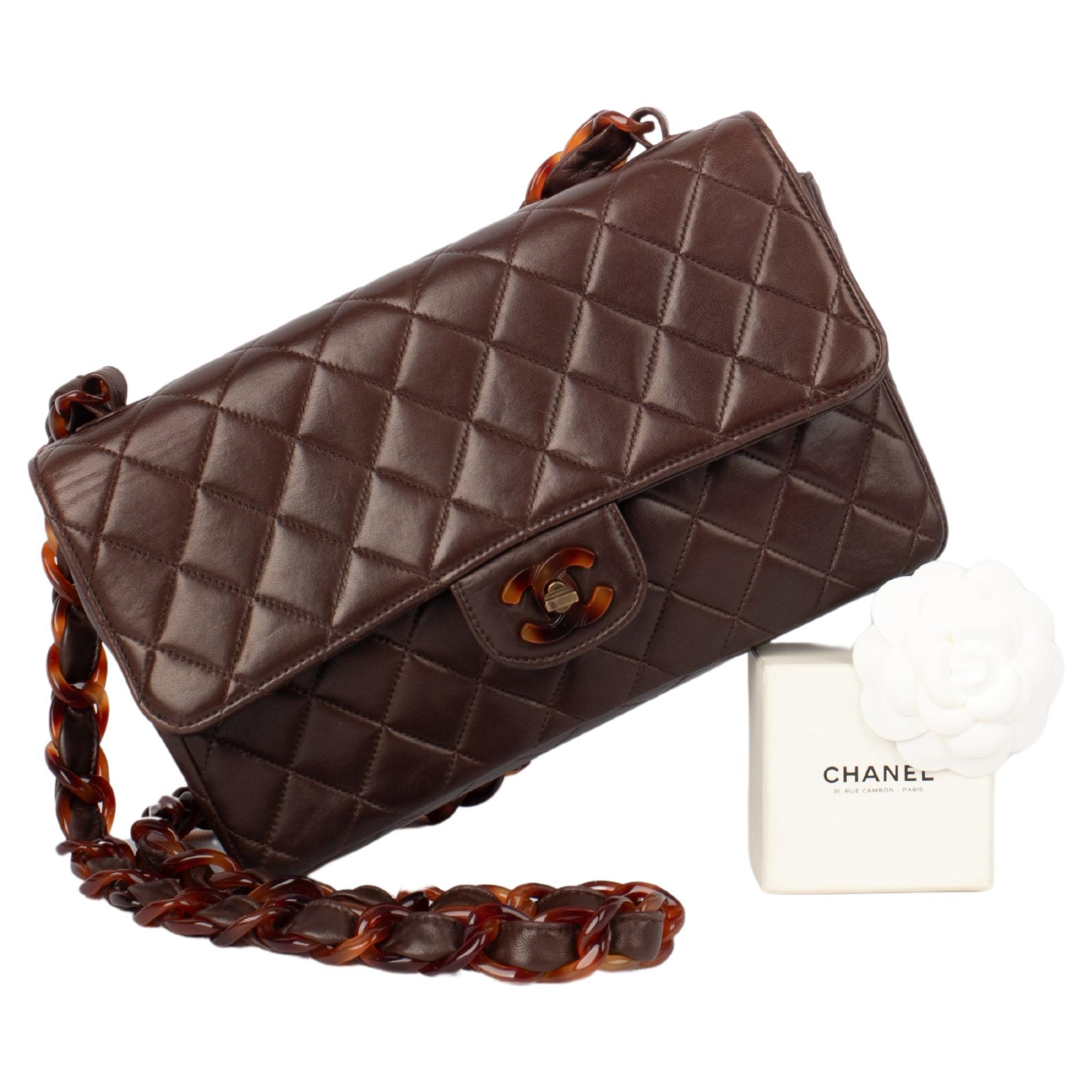 Chanel leather and bakelite bag