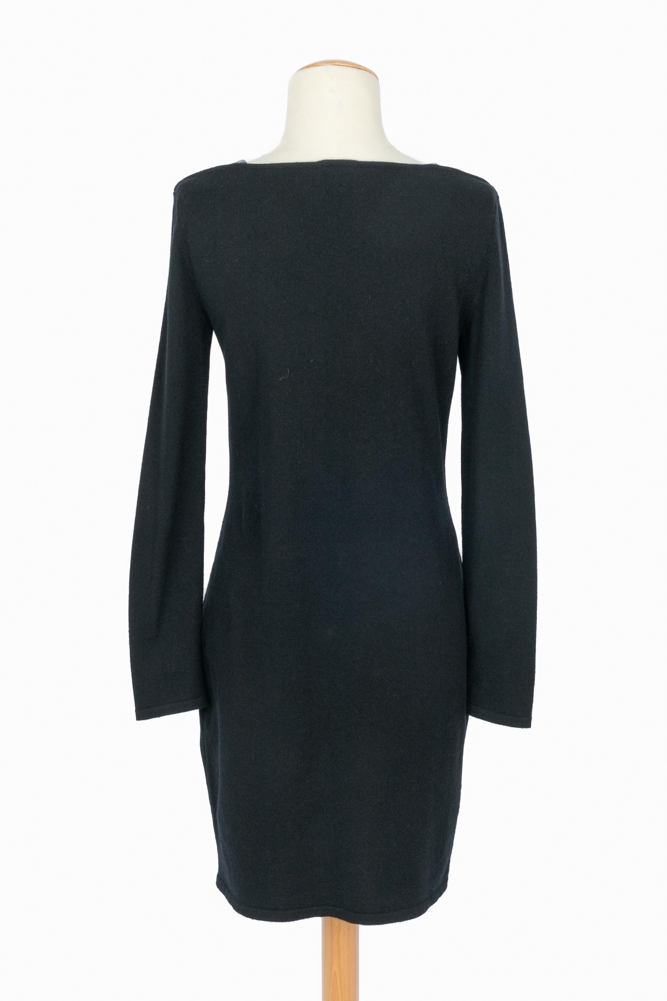 Donna Abito Chanel in pelle e lana in vendita