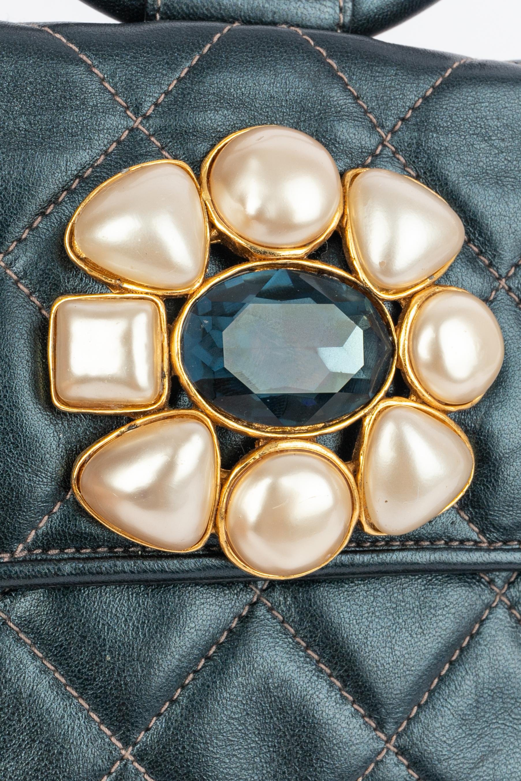 Chanel leather bag 1991-1992 in vendita 2