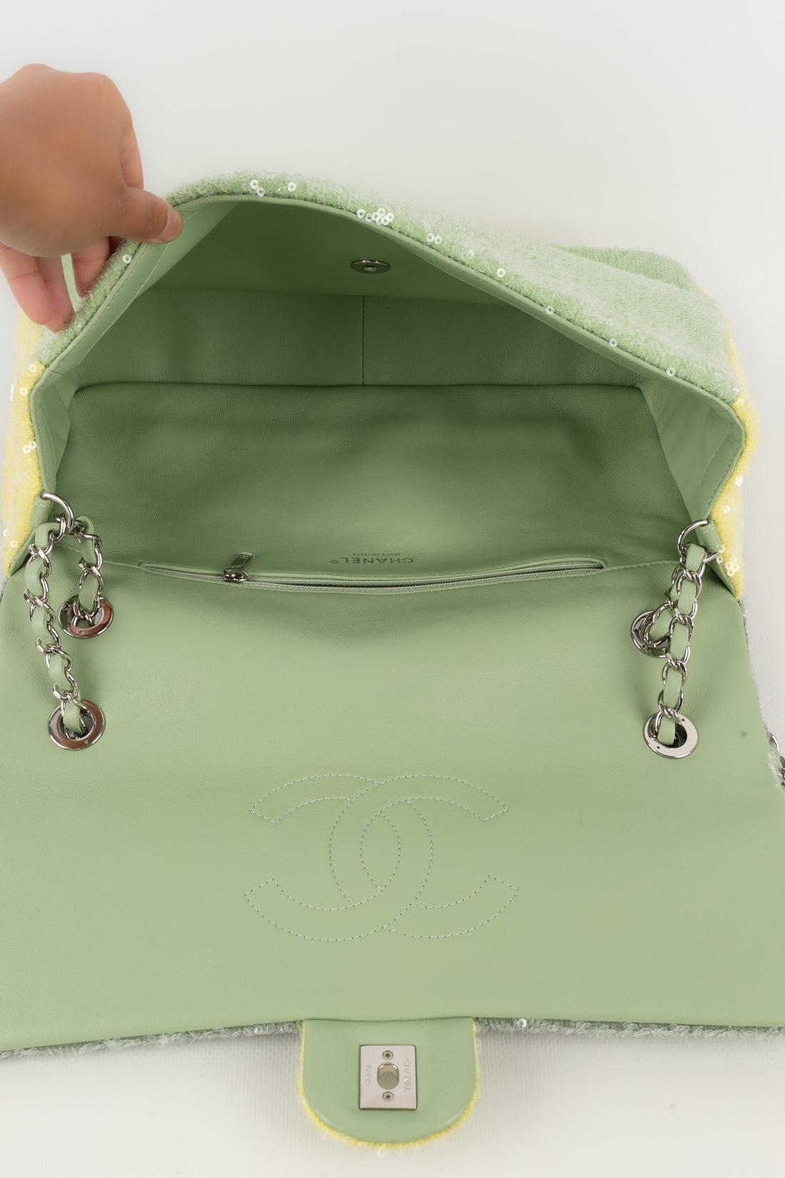 De las mujeres Bolso Chanel de piel totalmente cosido con lentejuelas, 2018 en venta