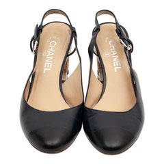 CHANEL Leather Ballerinas
