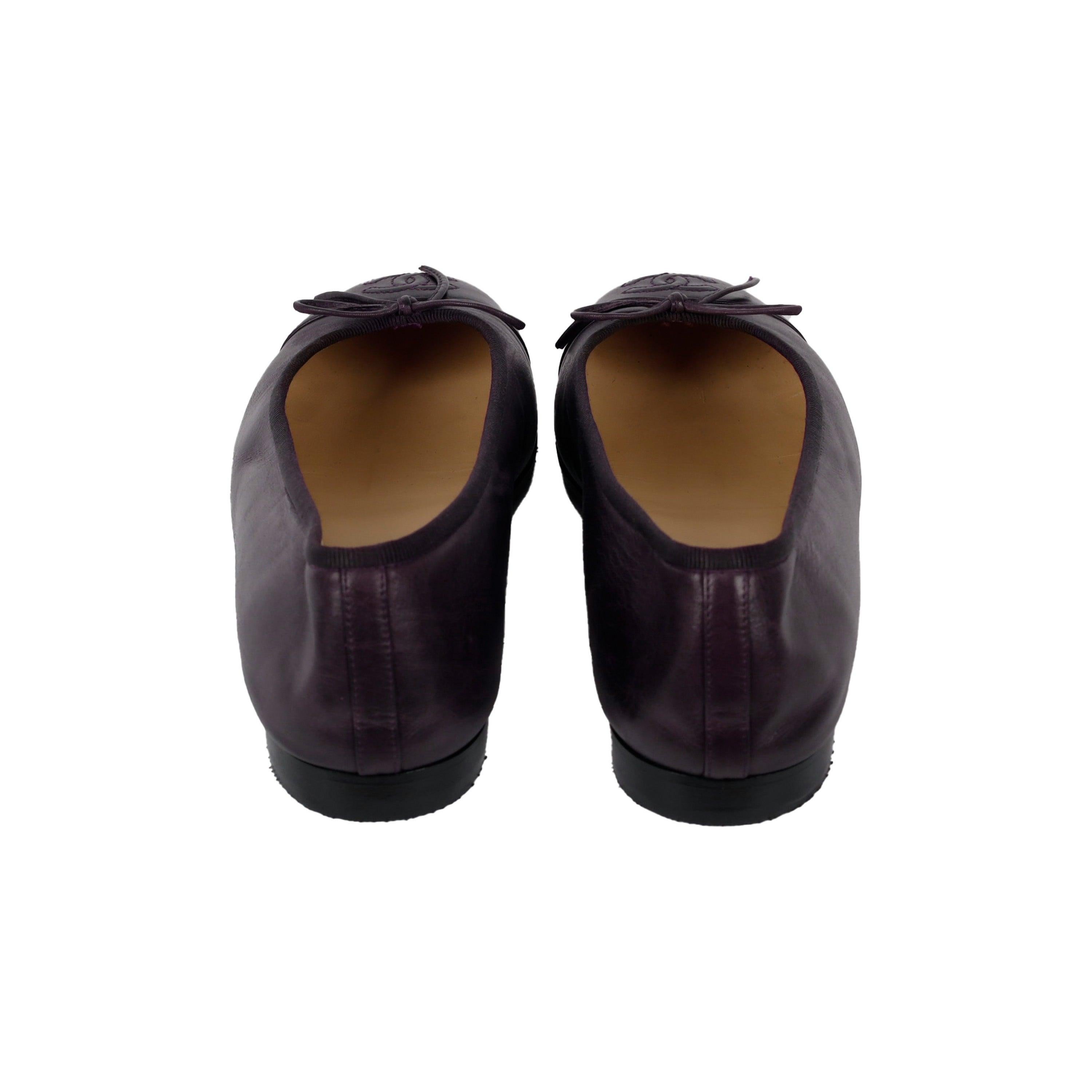 Chanel Leather Ballet Flats - '10s In Good Condition For Sale In Milano, IT