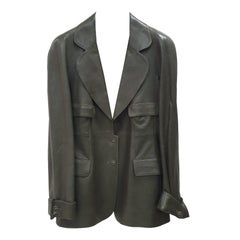 Chanel Leather Blazer Jacket