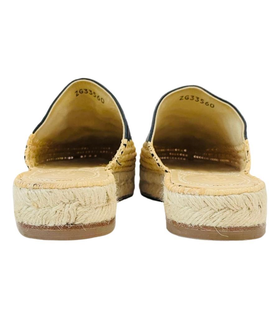 Chanel Leather 'CC' Logo Espadrille Mules 1