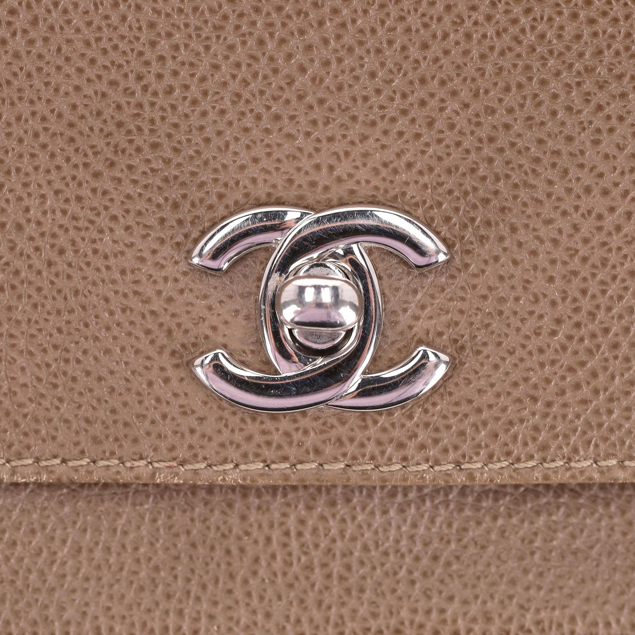 Chanel Leather Cerf Tote Bag 2