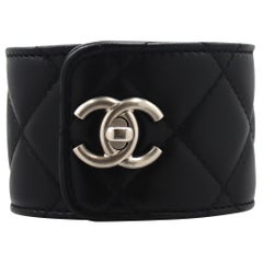 Chanel Leather Cuff Bracelet