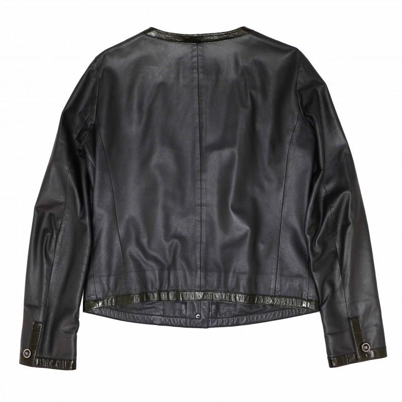 Chanel Leather Jacket Spring 2007 Collection In Excellent Condition In Paris, FR