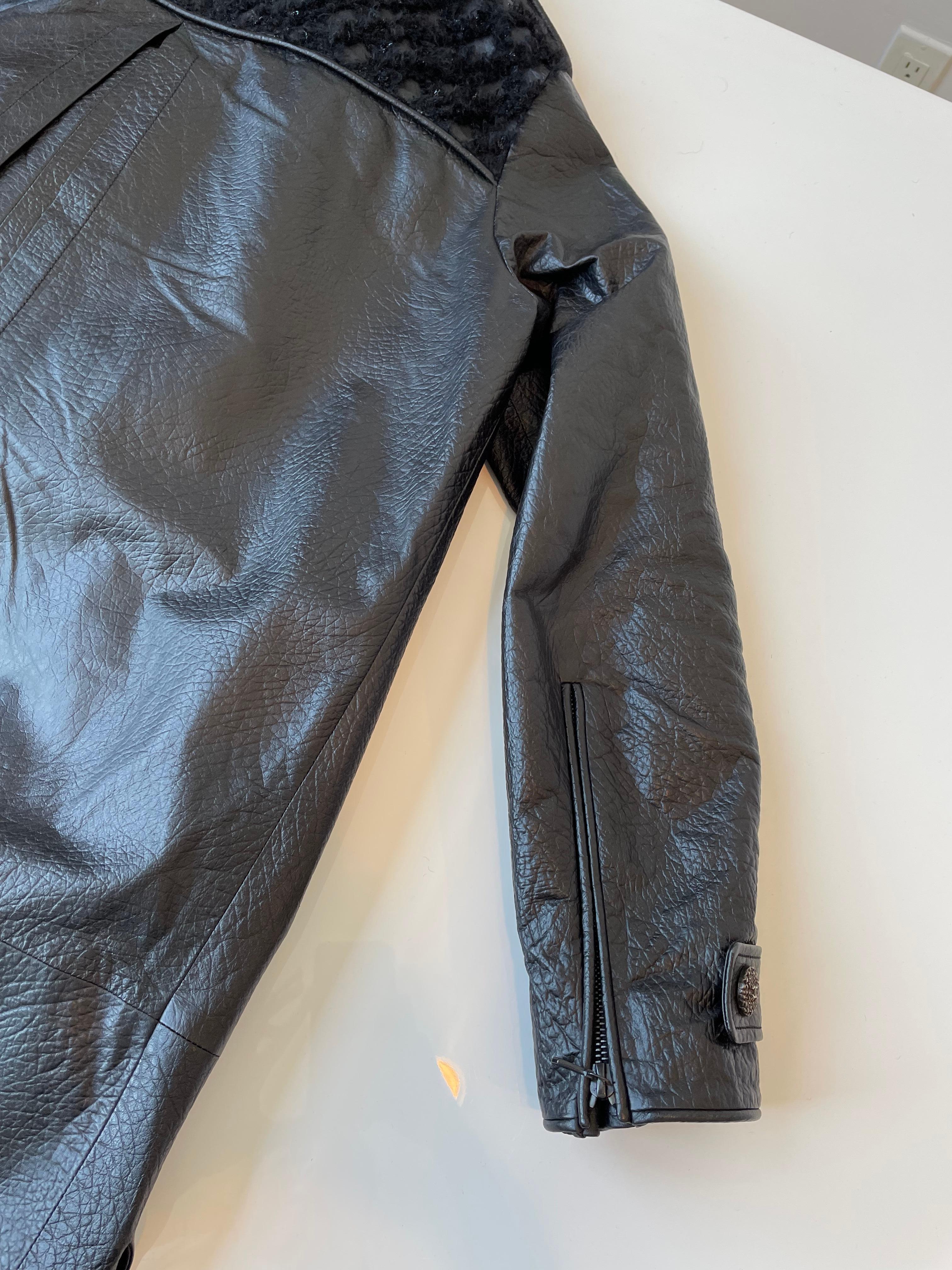 Chanel Leather Lambskin Coat For Sale 8