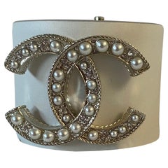 Chanel leather manchette. Chanel leather manchette.