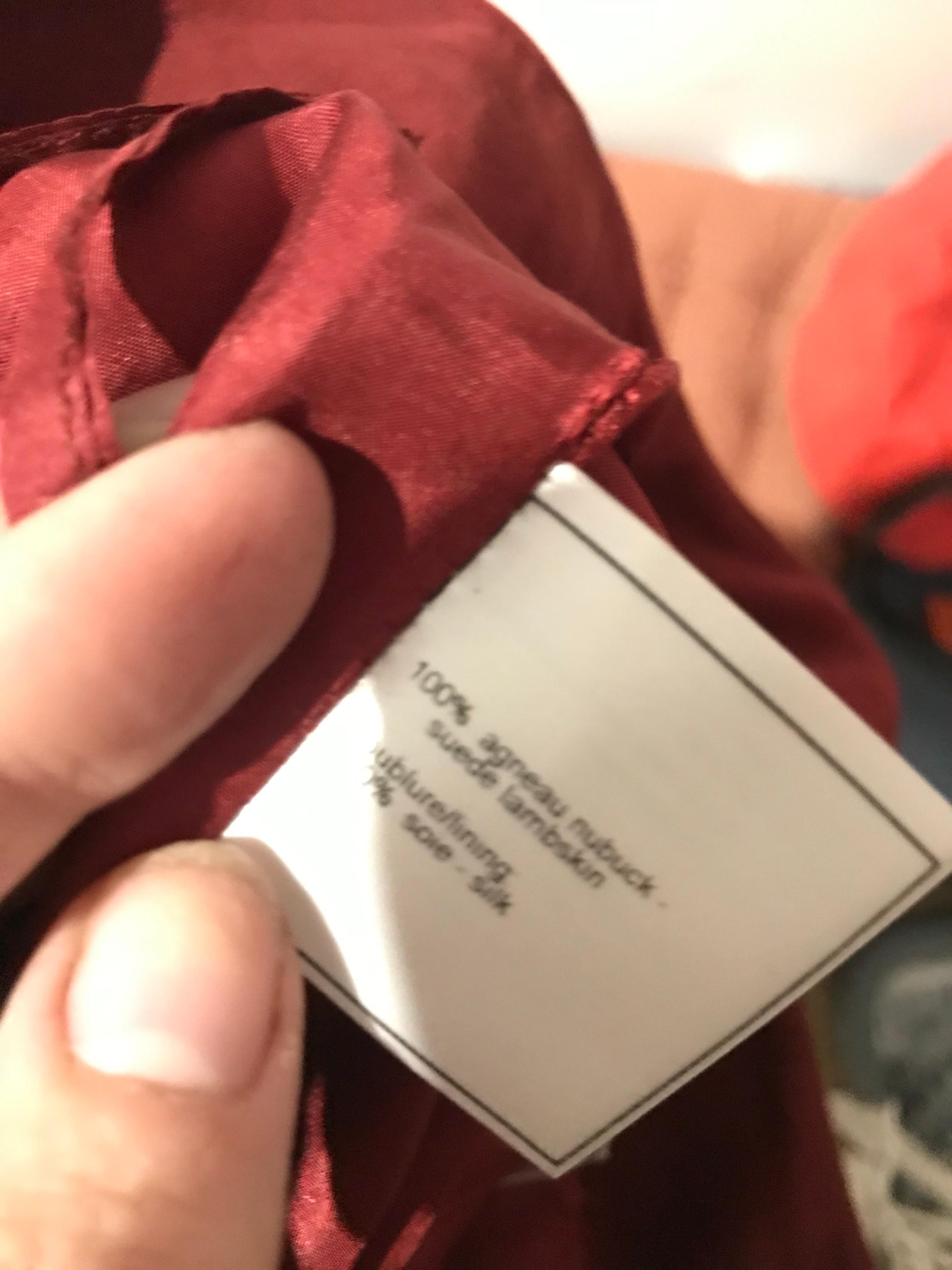 Marrone Pantaloni in pelle Chanel vintage 1998 in vendita