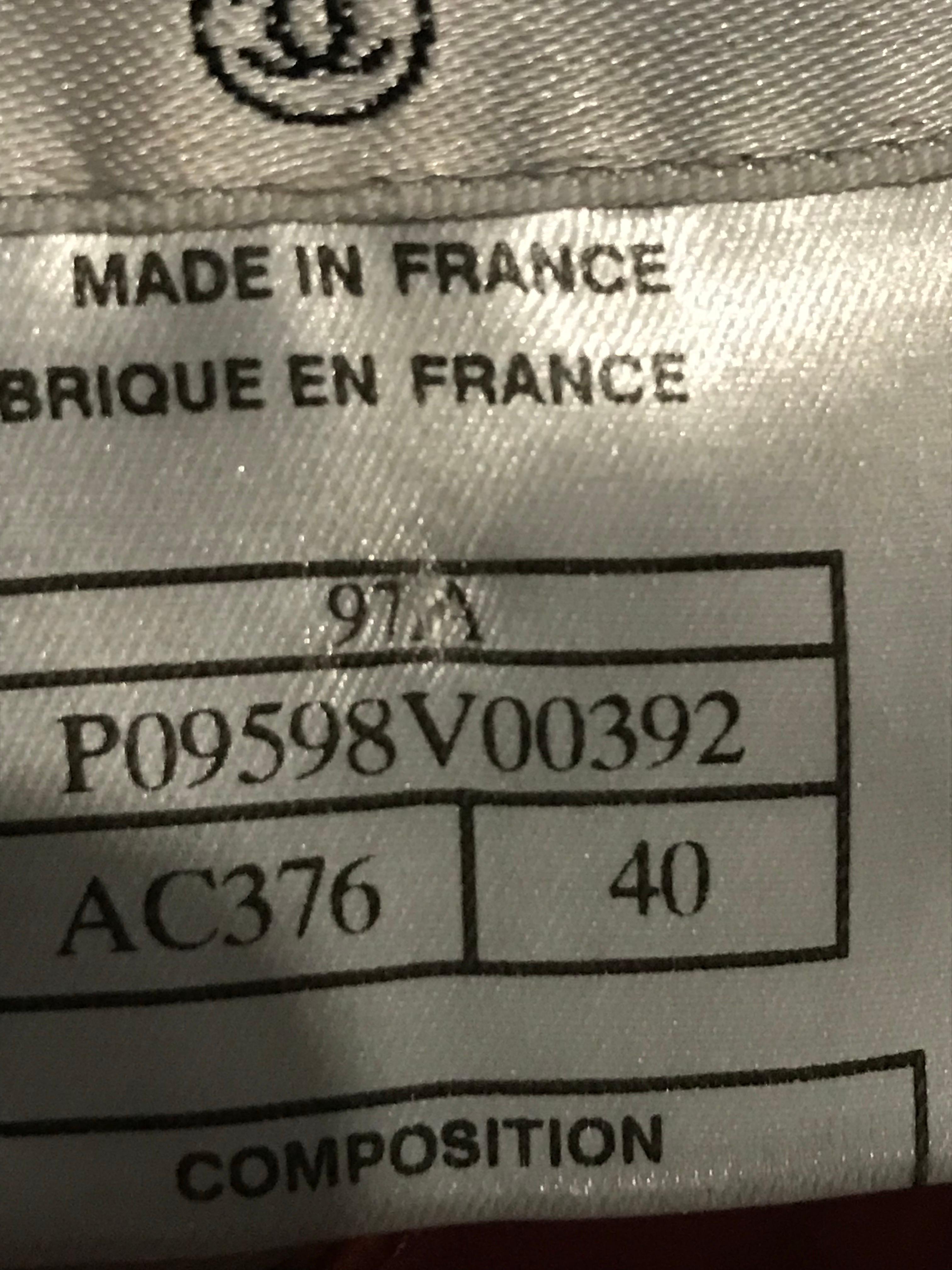 Donna Pantaloni in pelle Chanel vintage 1998 in vendita