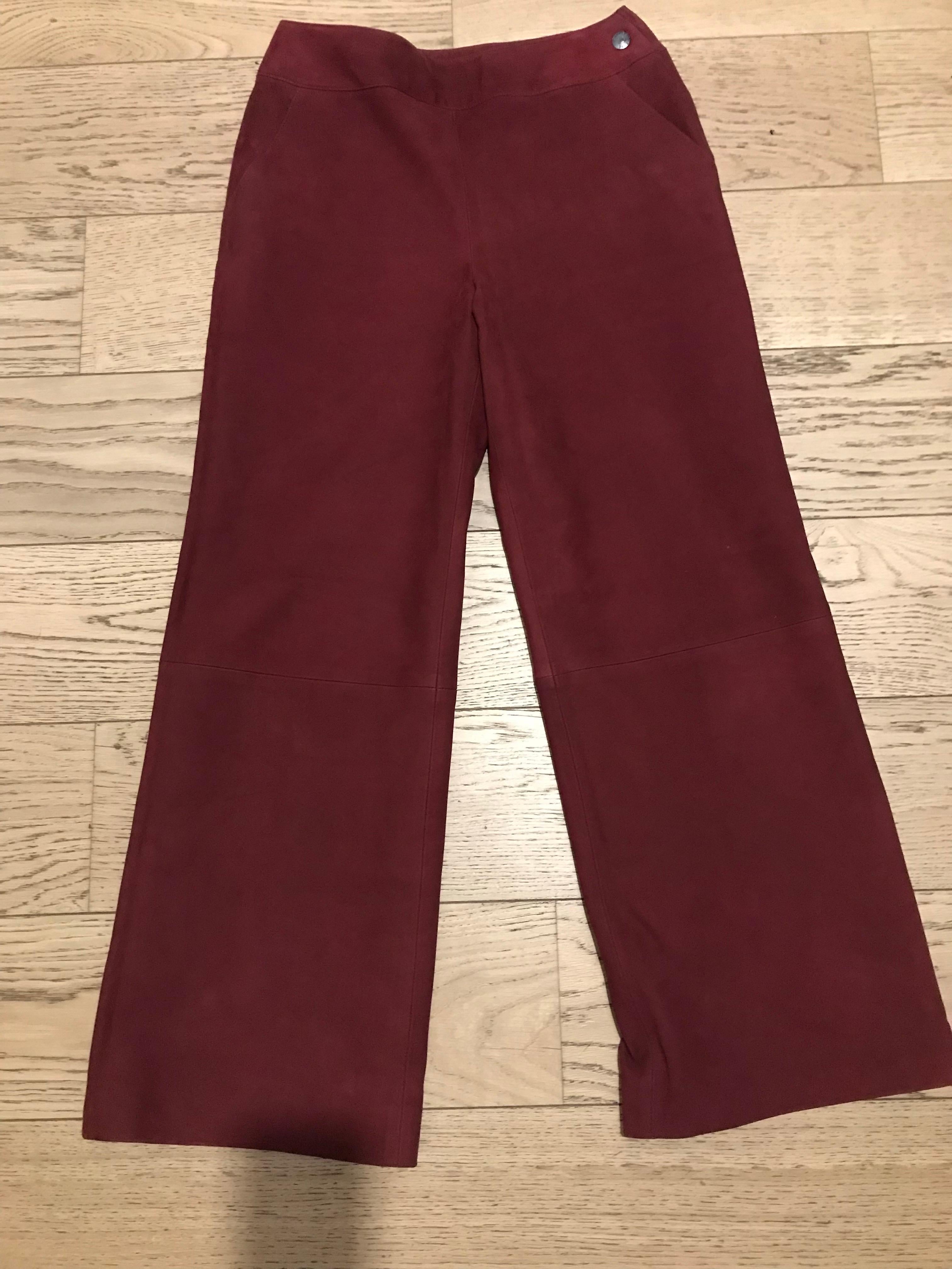 Pantaloni in pelle Chanel vintage 1998 in vendita 3