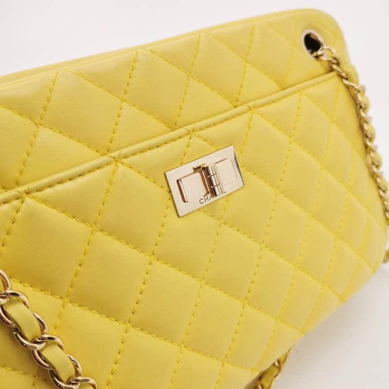 Women's Chanel Leather Quilted Medium 2.55 Mademoiselle Camera Case Bag, 2008-2009 For Sale