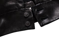 Chanel, Leather skirt with slit