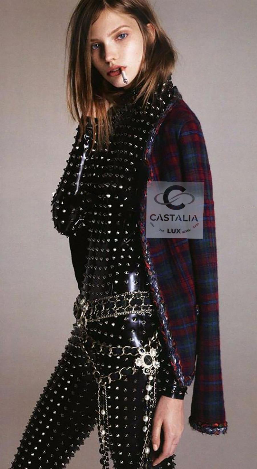 da uomo o donna Giacca Chanel Legend Paris / Edinburgh in tartan rosso 34 FR in vendita