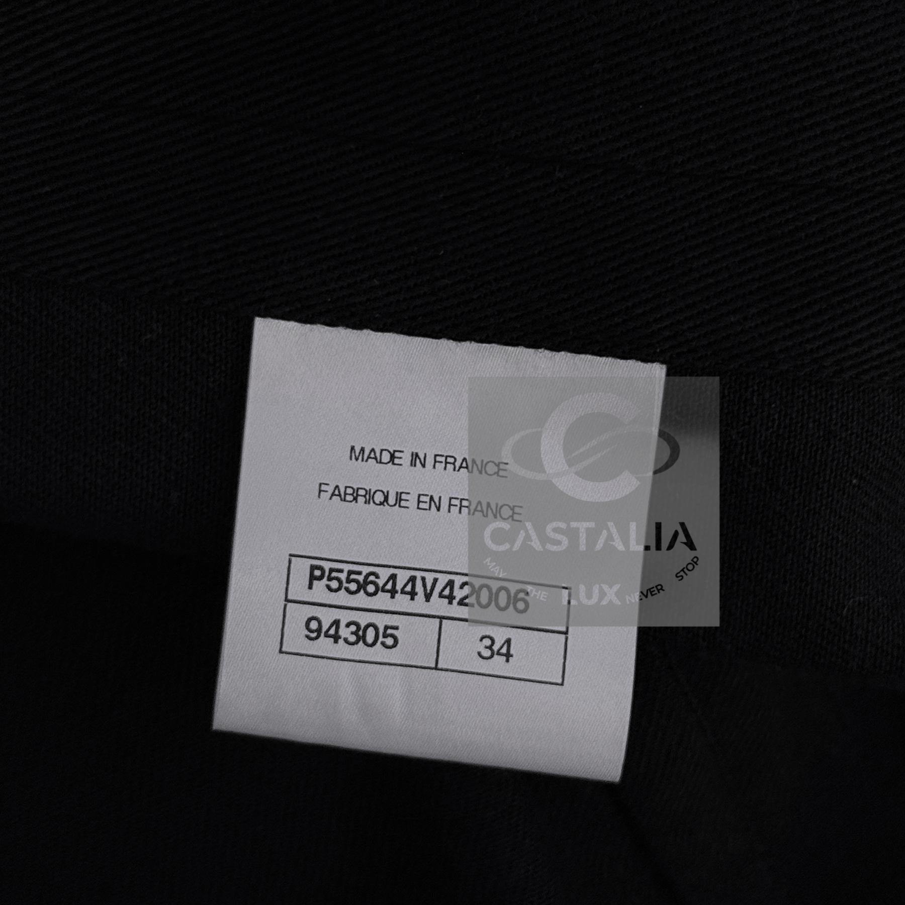 CHANEL Legendaria París / Cuba Chaquetita negra 34 en venta 15