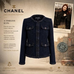 CHANEL Legendary Paris / Kuba Kleine Schwarze Jacke 34 FR