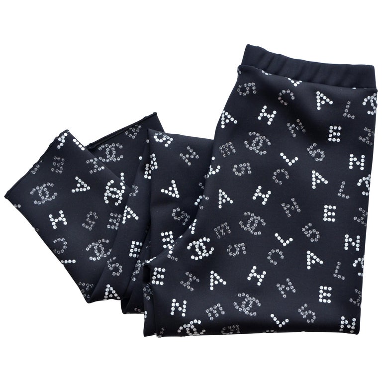 Chanel Leggings New With Tags Sold Out Size 38FR at 1stDibs | chanel. leggings, chanel tags, chanel leggins