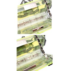 Chanel Lego Clutch in Neon Green Translucent Plexiglass