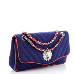 Chanel Leo Lion Flap Bag Chevron Jersey Medium