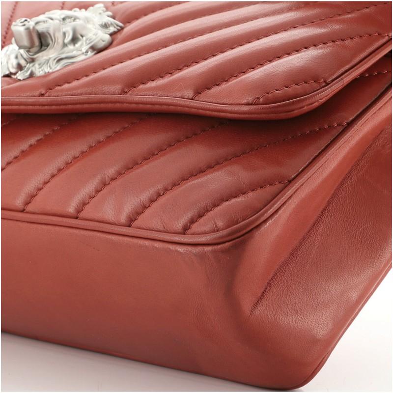 Chanel Leo Lion Flap Tasche Chevron Lammfell Medium 2
