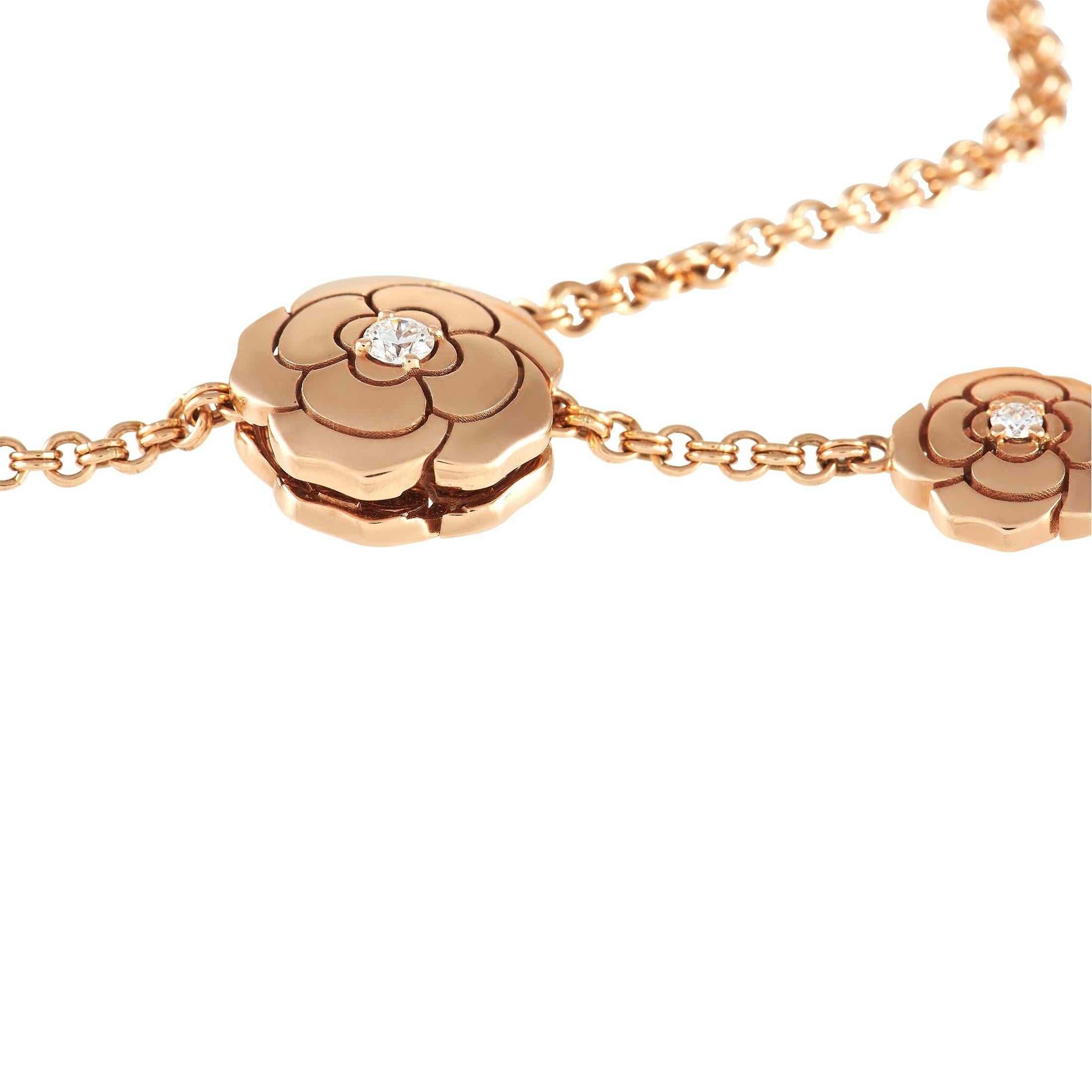 chanel rose necklace