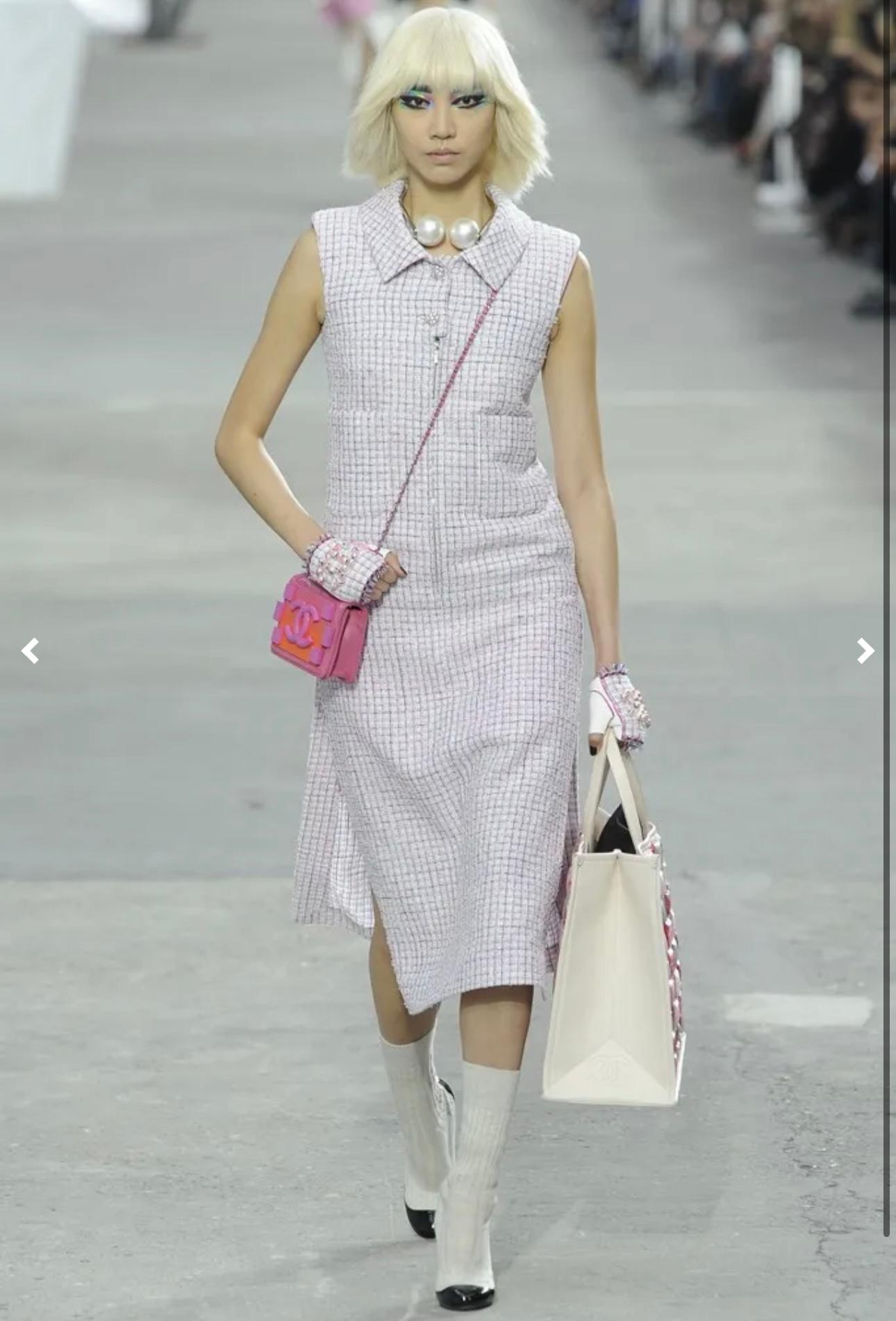 Gray Chanel Lesage Tweed Jacket in Lilac