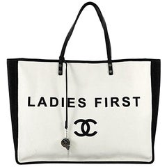 Chanel Let's Demonstrate Tote Canvas Large