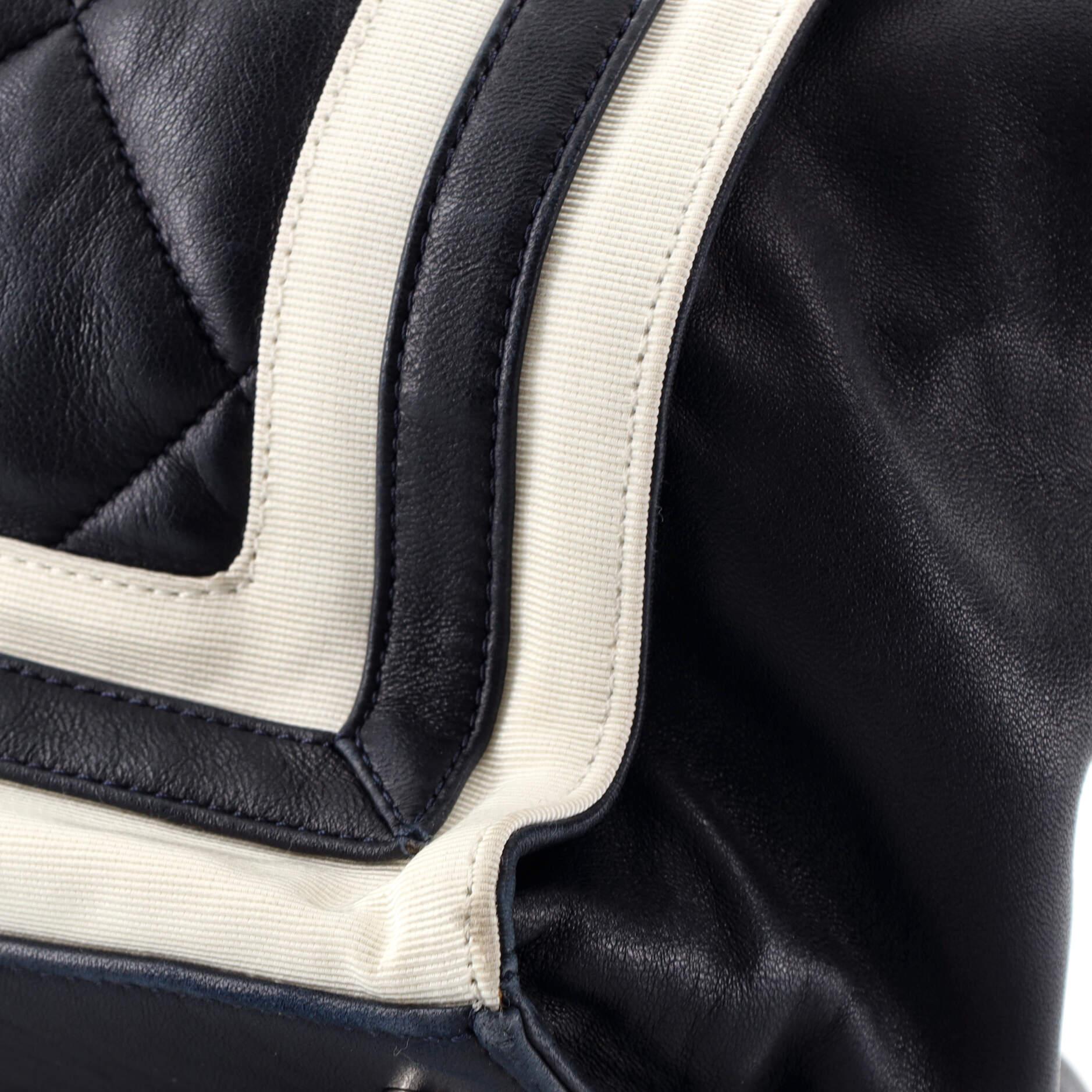Chanel Lido Tote Quilted Lambskin with Grosgrain XL 2