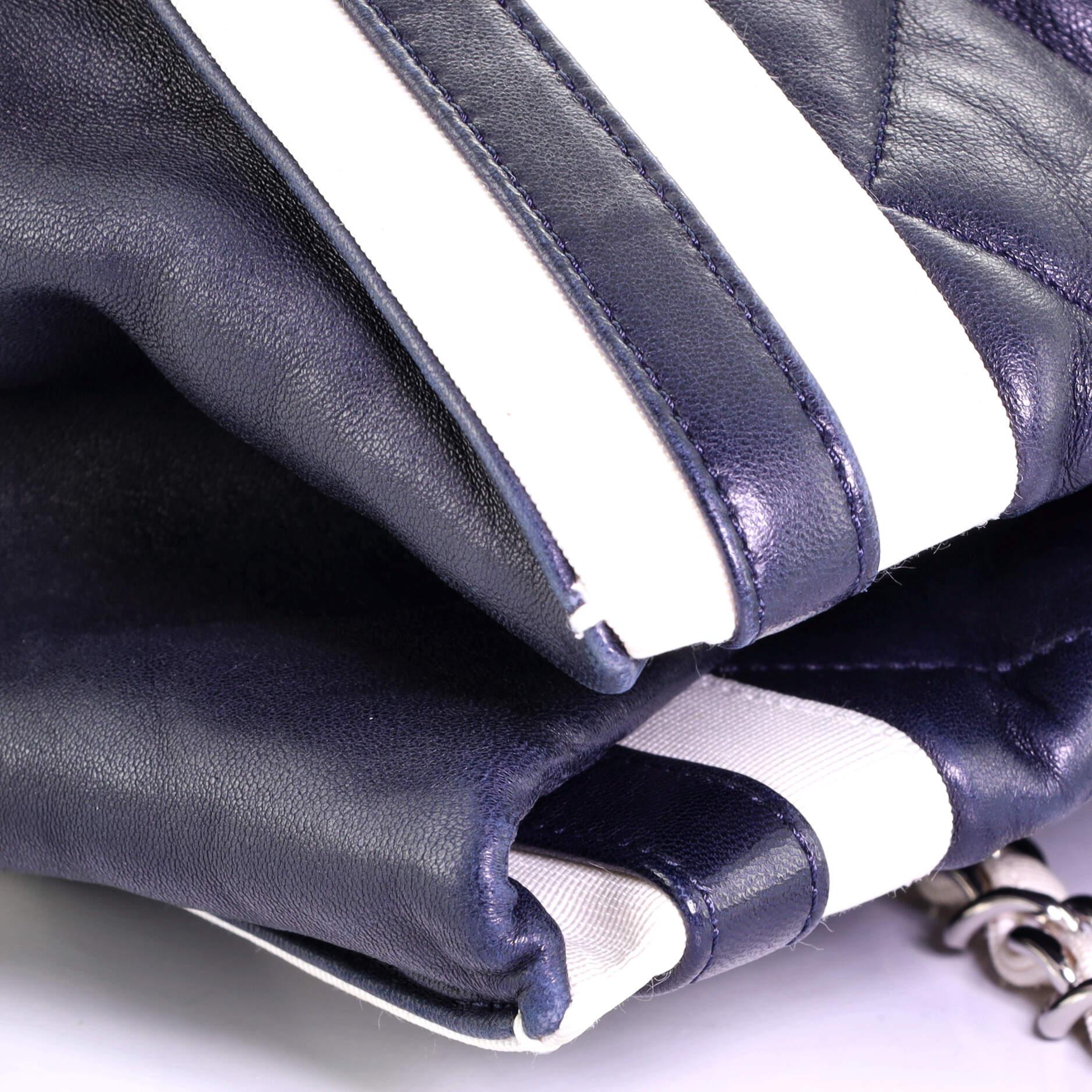 Chanel Lido Tote Quilted Lambskin with Grosgrain XL 3