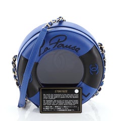 Chanel Lifesaver Round Crossbody Bag Lambskin Small