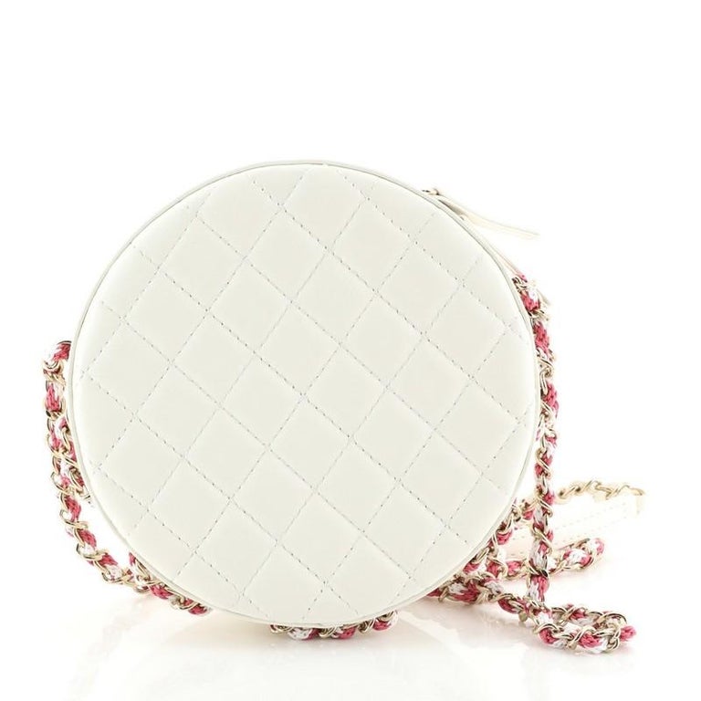 Chanel Lifesaver Round Crossbody Bag Lambskin Small at 1stDibs chanel