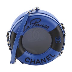 Chanel Lifesaver Round Crossbody Bag Lambskin Small