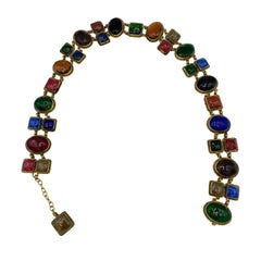 Chanel Lifetime Gripoix Pate de Verre Chain Belt, 1960s