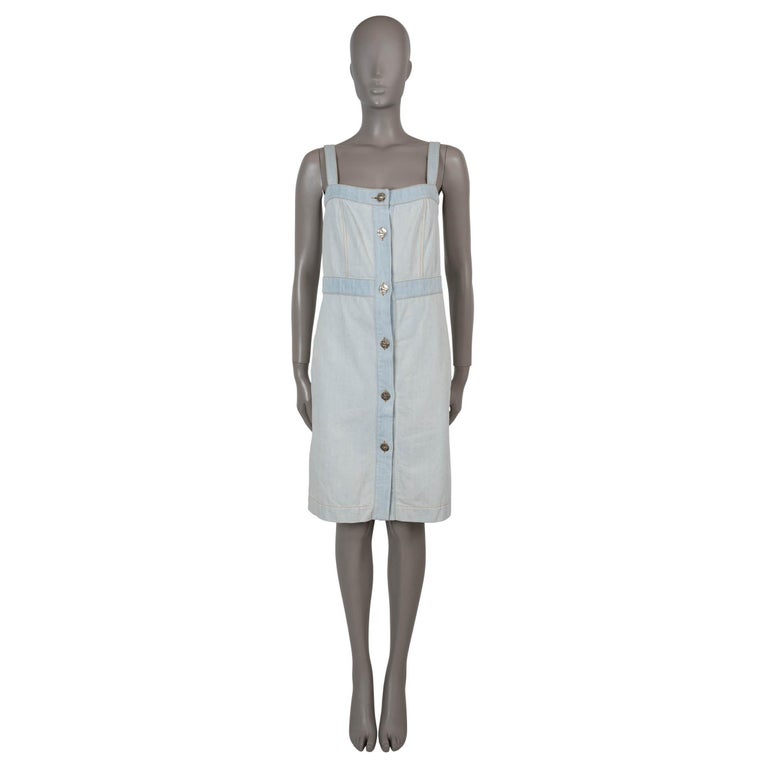 denim dresses women 2018 CHANEL light blue cotton 18C GREECE WASHED Dress 38 S For Sale at 1stDibs The wide Web Collection: Summer tailoring LINSY HOME Fluted 9 Color:Myosotis summer denim dress outfit ideas