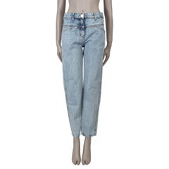 Chanel cotone azzurro 19S BOYFRIEND Pantaloni jeans 36 XS