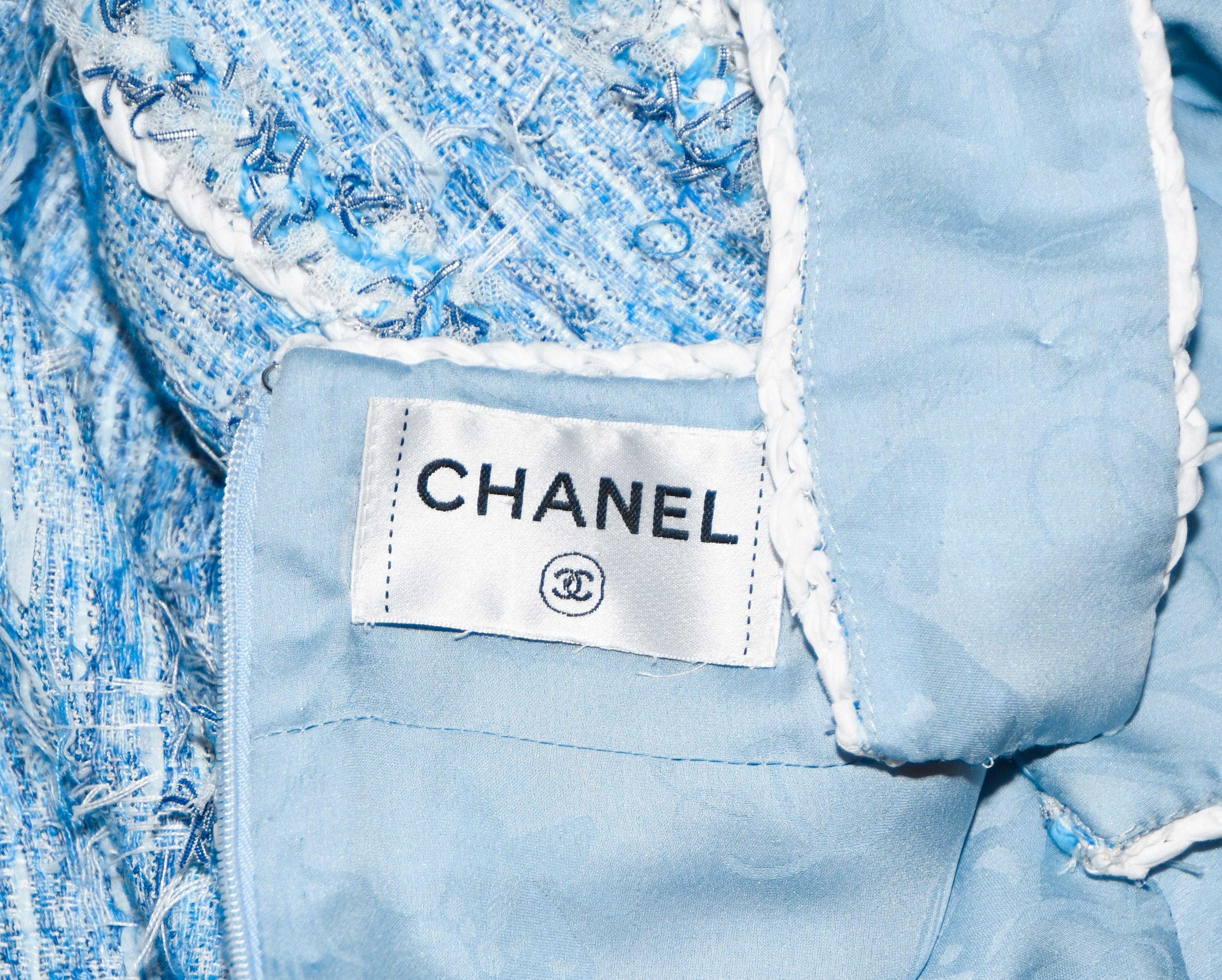 blue chanel dress