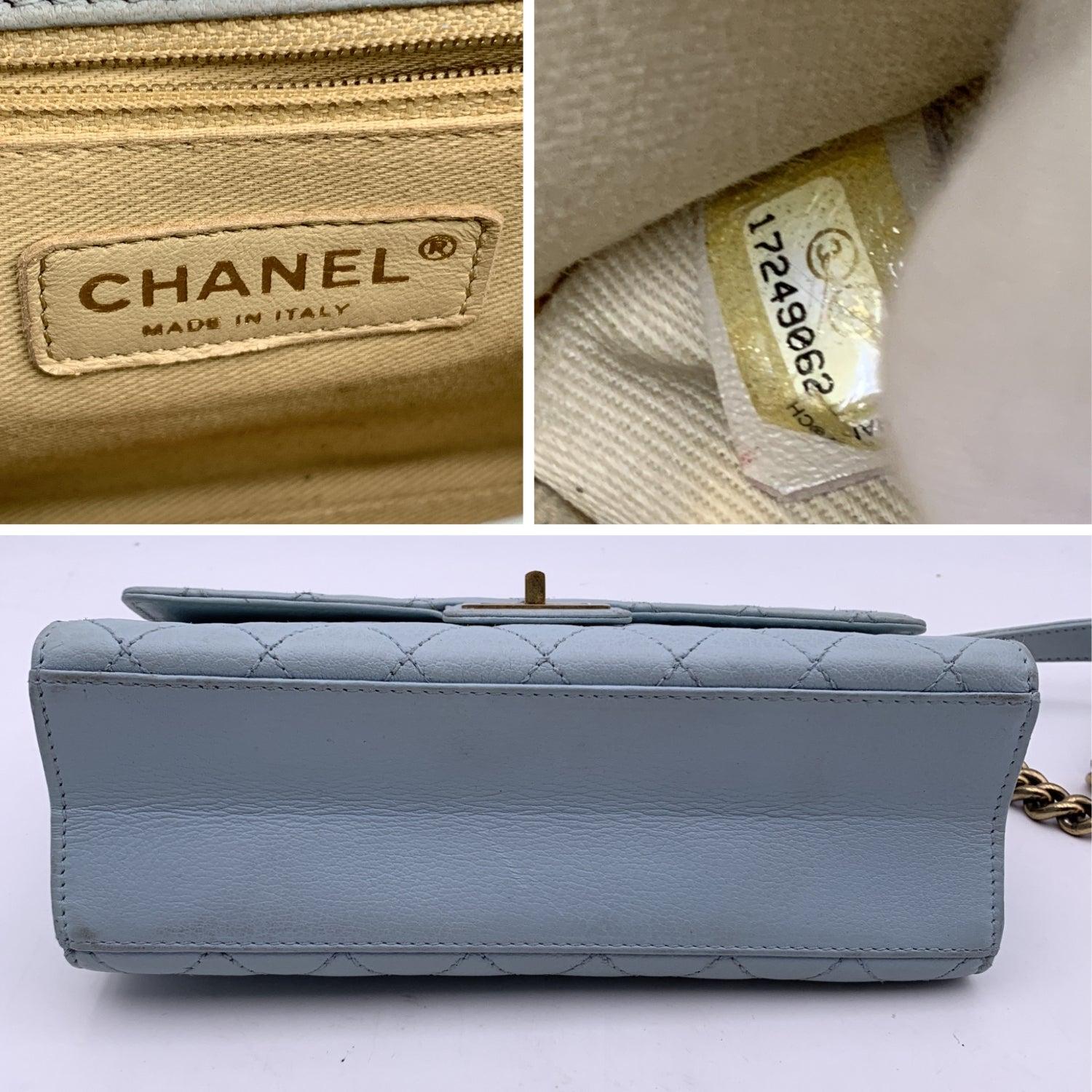 Women's Chanel Light Blue Quilted Leather Trendy Reissue Shoulder Bag