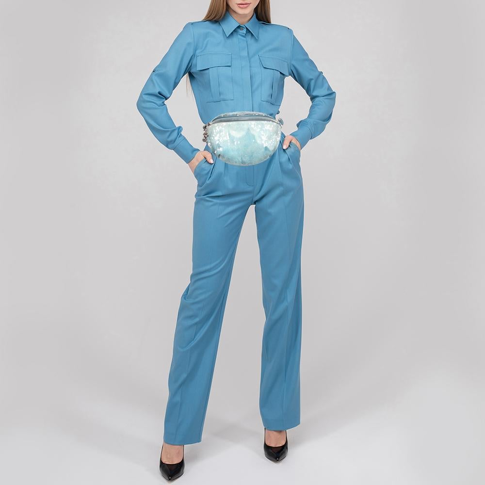 sac chanel bleu clair