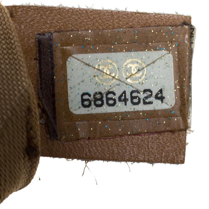 Chanel Light Brown Leather Resin Chain Medium Vintage Shoulder Bag 5