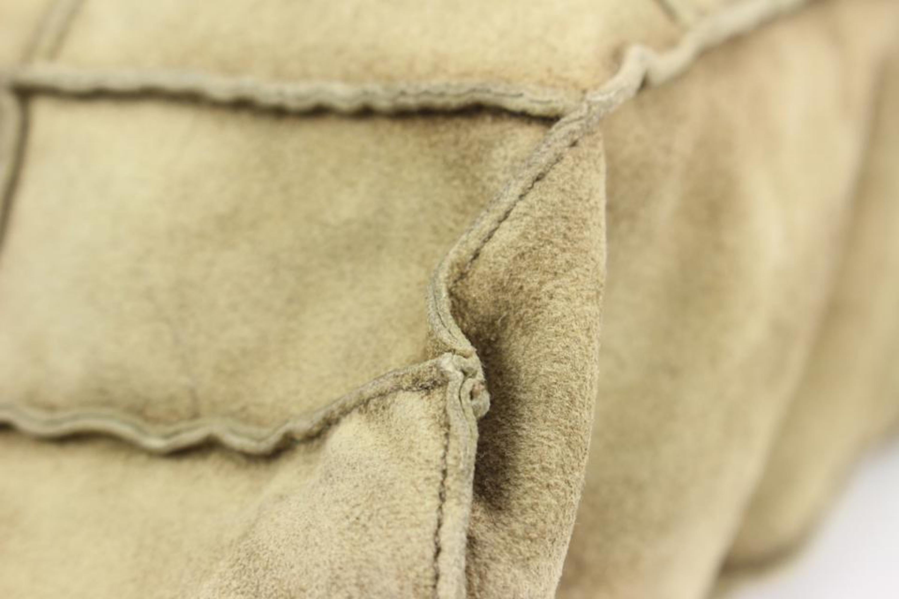 Chanel Light Brown Suede Patchwork Messenger Shopper Bag 87cz418s For Sale 3