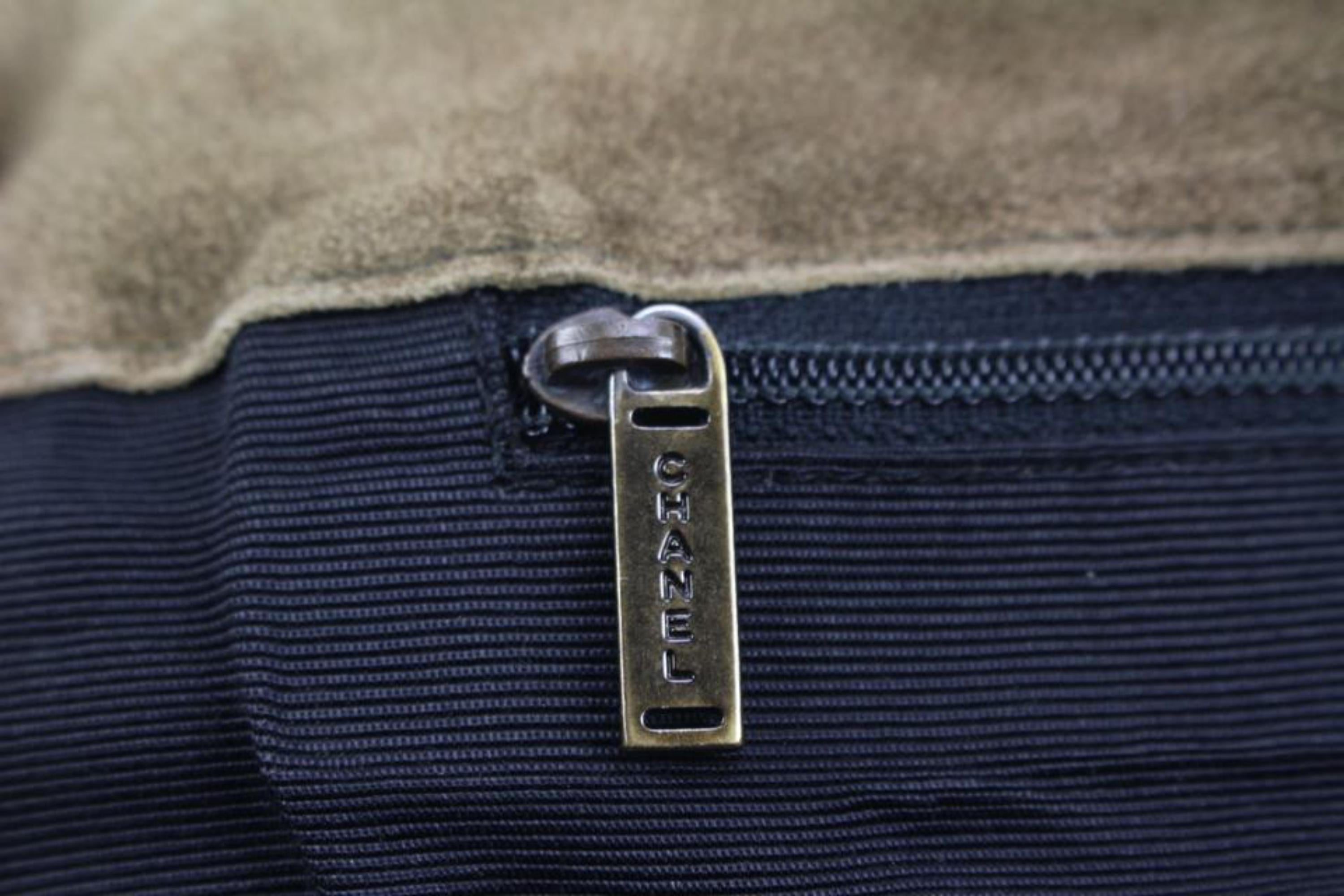 Women's Chanel Light Brown Suede Patchwork Messenger Shopper Bag 87cz418s For Sale
