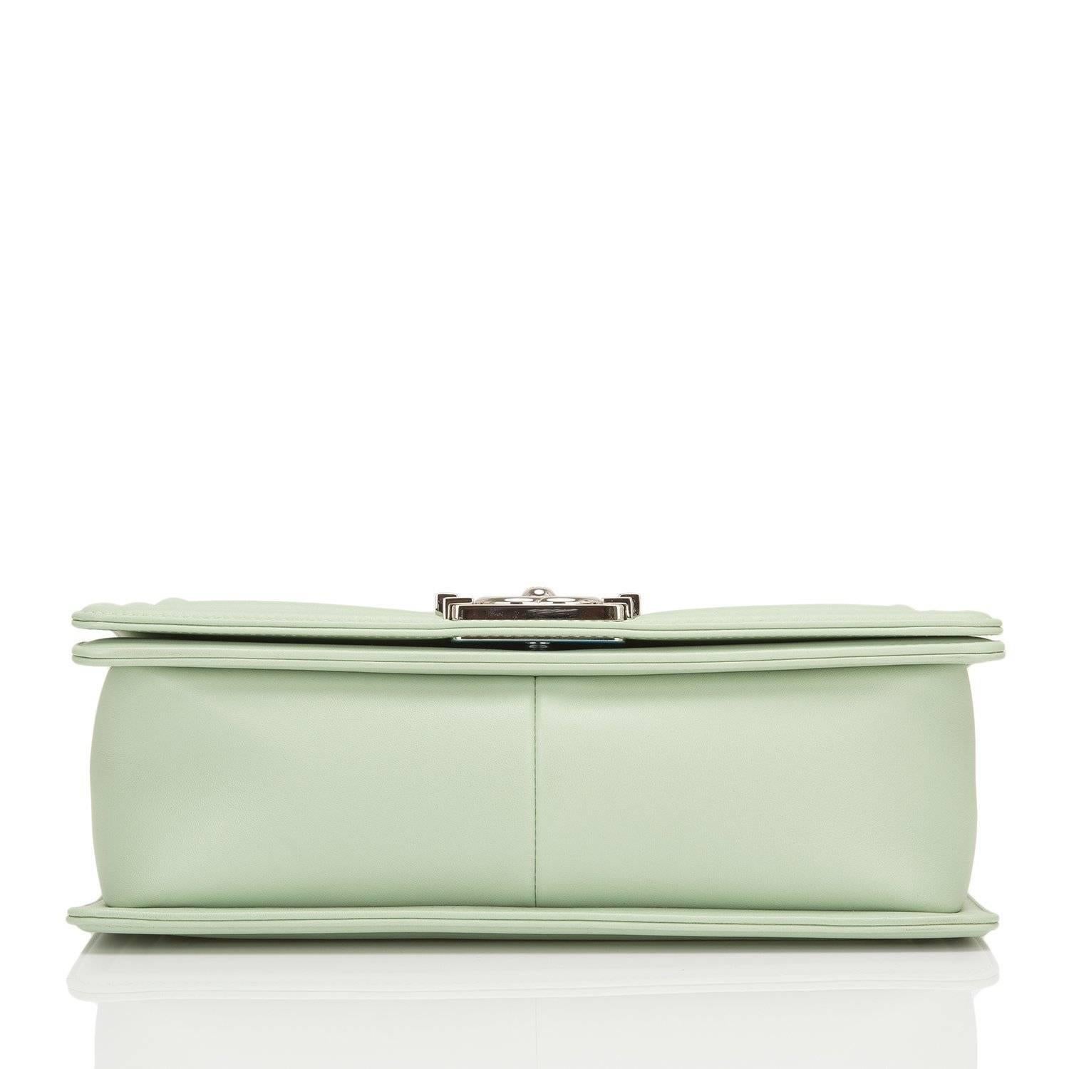 mint green chanel bag