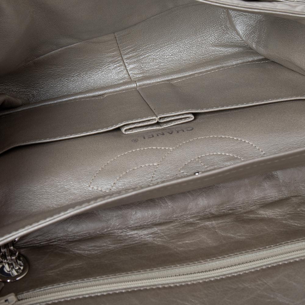 Chanel Hellgrau Gestepptes Leder Reissue 2.55 Klassisch 226 Klappe Tasche 4