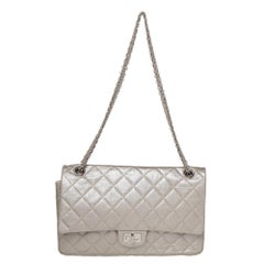 Chanel Light Grey Quilted Leather Reissue 2.55 Classic 226 Flap Bag