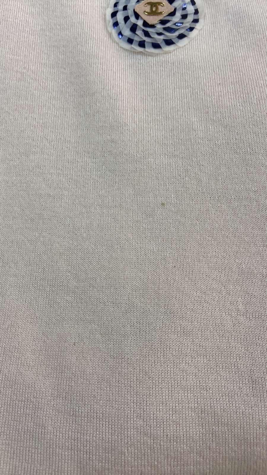 Chanel Hellrosa Kaschmir CC Logo Top Pullover Jumper Top im Angebot 2
