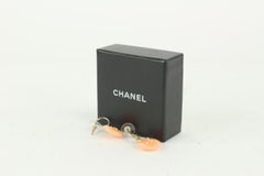 Chanel Light Pink CC Mini Pearl Pierce Earrings Pierced 1217c4
